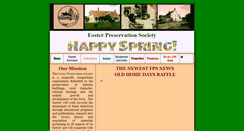 Desktop Screenshot of fosterpreservationsociety.org